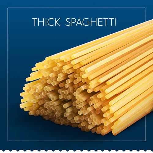 Barilla Thick Spaghetti Pasta, 16 Oz. Box - Non-Gmo Pasta Made With Durum Wheat Semolina - Kosher Certified Pasta