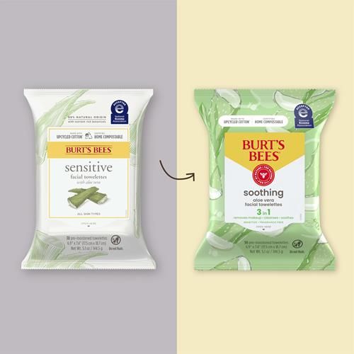 Burts Bees, Aloe Vera Face Wipes, For Sensitive Skin, Soothing Makeup Remover & Facial Cleansing Towelettes, 30 Count (1 Pack)
