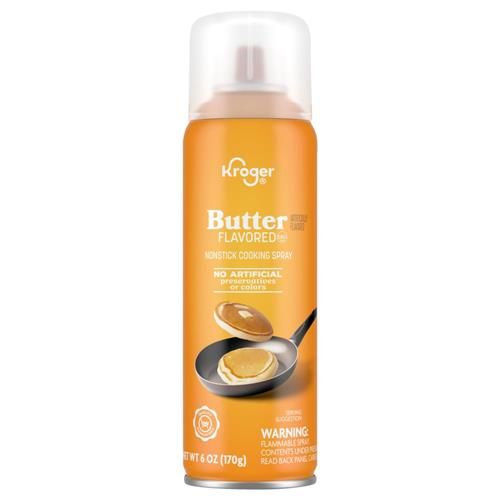 Kroger Nonstick Butter Flavored Cooking Spray 6 oz