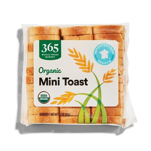 Whole Foods Market Organic Mini Toast, 2.8 Ounce