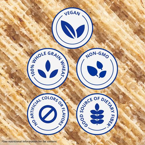 Triscuit Reduced Fat Whole Grain Wheat Crackers, Vegan Crackers, Vegan Snacks, Lunch Snacks, Family Size, 11.5 Oz