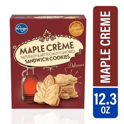 Kroger Maple Creme Sandwich Cookies 12.3 oz
