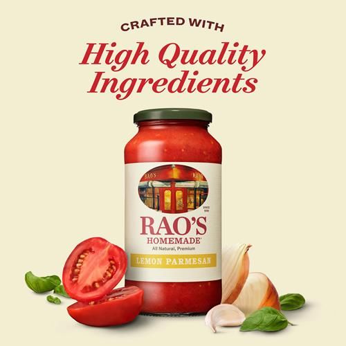 Raos Homemade Lemon Marinara Sauce, 24 Oz, Tomato Sauce, All Purpose, Keto Friendly, Premium Quality, Tomatoes From Italy And Olive Oil