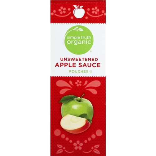 Simple Truth Organic Unsweetened Applesauce Pouches 4 ct / 3.2 oz