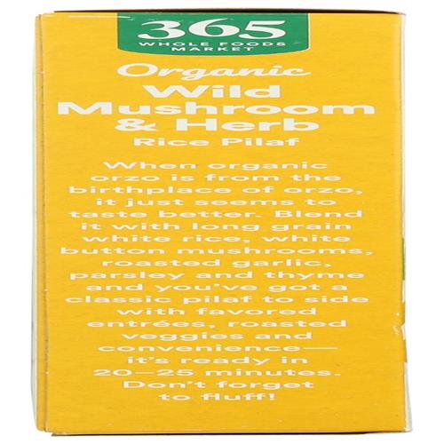Whole Foods Market Organic Mushroom And Herb Rice Pilaf, 6 Oz
