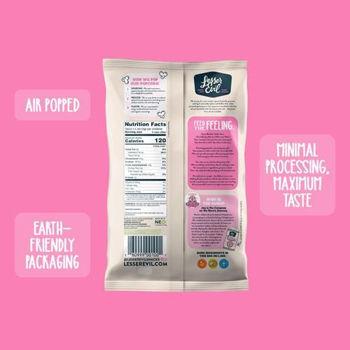 Lesserevil Popcorn, Himalayan Pink Salt, 4.6 Oz