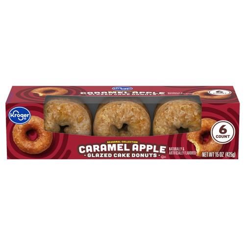 Kroger Caramel Apple Glazed Cake Donuts 6 ct / 15 oz