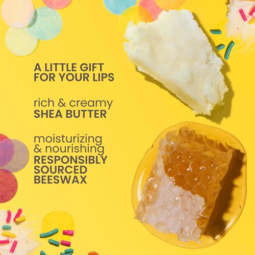 Burts Bees Birthday Cake Lip Balm, Tint-Free, Natural Origin Lip Care, 1 Tube, 0.15 Oz.