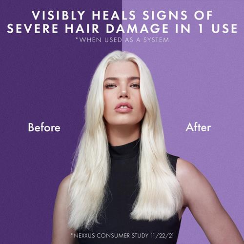 Nexxus Keraphix Shampoo With Proteinfusion For Damaged Hair Keratin Protein, Black Rice, Silicone-Free 33.8 Oz