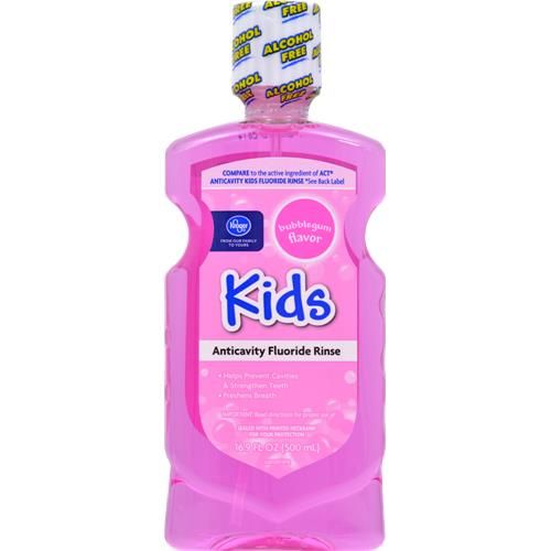 Kroger Kids Bubblegum Anticavity Fluoride Rinse 16.9 fl oz
