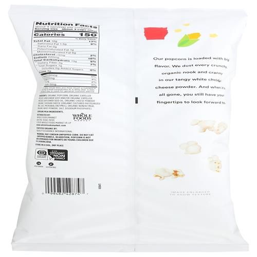 Whole Foods Market Organic White Cheddar Popcorn, 4 Oz
