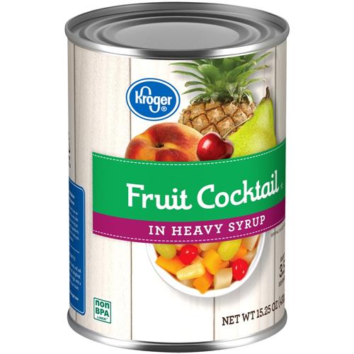 Kroger Canned Fruit Cocktail in Heavy Syrup 15.25 oz