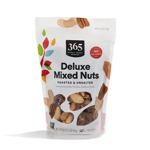 Whole Foods Market Unsalted Deluxe Mixed Nuts, 16 Oz