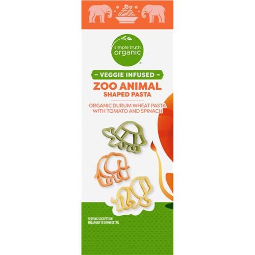 Simple Truth Organic Veggie Infused Zoo Animal Pasta 8.8 oz