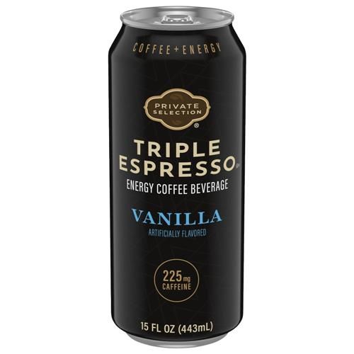 Private Selection Vanilla Triple Espresso Energy Iced Coffee Can 15 fl oz