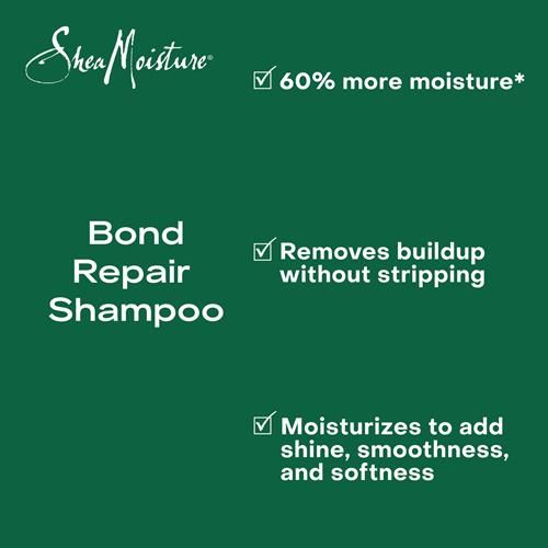 Sheamoisture Bond Repair Shampoo Amla Oil Deeply Cleanses And Removes Build Up To Repair Hair Bonds With Hydroplex Technology And Amla Oil With Restorative Hydroplex Infusion 13Fl Oz
