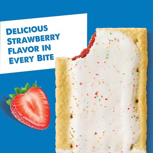 Pop-Tarts Toaster Pastries, Breakfast Foods, Kids Snacks, Frosted Strawberry, 13.5Oz Box (8 Pop-Tarts)
