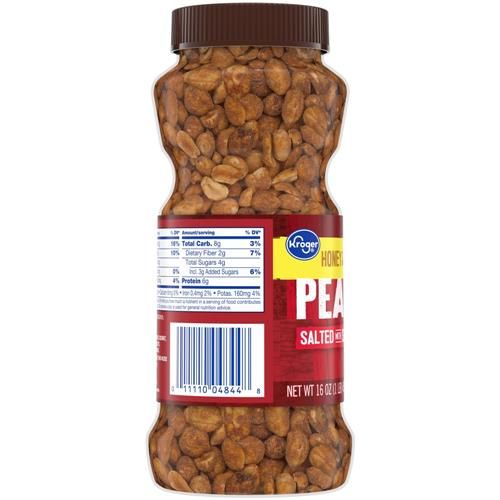 Kroger Salted Honey & Dry Roasted Peanuts 16 oz