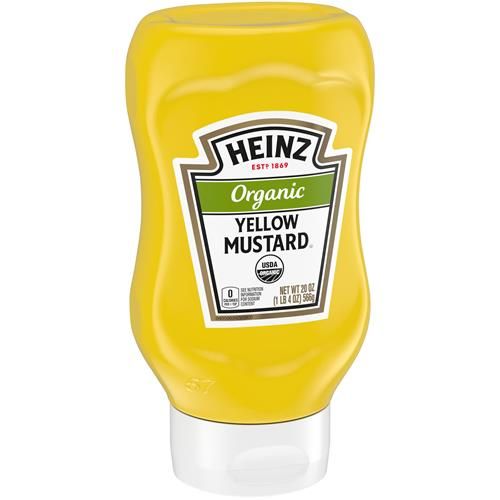 Heinz Organic Yellow Mustard (20 Oz Bottle)