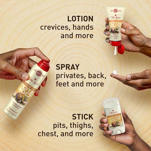 Old Spice Whole Body Deodorant Cream For Men, Aluminum Free, Vanilla + Shea Scent, 24/7 Odor Protection, 24/7 Lasting Freshness, Dermatologist Tested, Gentle On Skin, Safe To Use All Over, 3.0 Oz