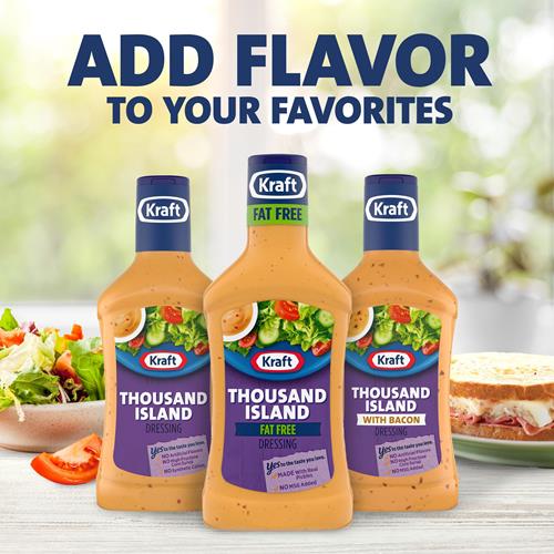Kraft Thousand Island Fat Free Salad Dressing (16 Fl Oz Bottle)