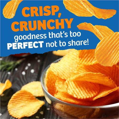 Kroger Cheddar & Sour Cream Ripples Potato Chips Family Size 12.5 oz