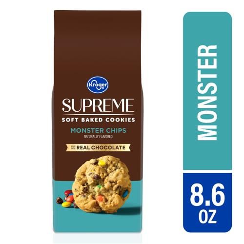 Kroger Supreme Soft Baked Monster Chocolate Chip Cookies 8.6 oz
