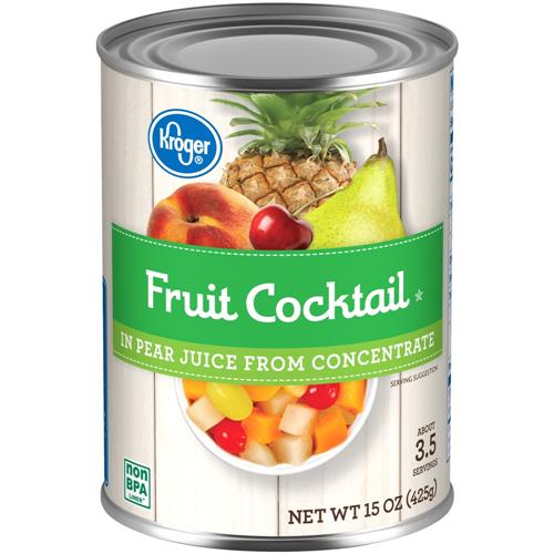 Kroger Canned Fruit Cocktail in Pear Juice 15 oz