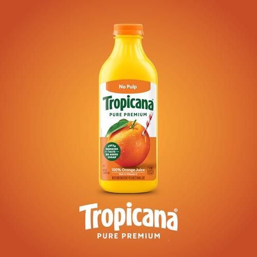 Tropicana Pure Premium 100% Orange Juice Original, No Pulp, No Sugar Added, 46 Fl Oz Bottle