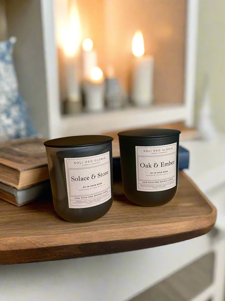 Relaxation Beeswax Candle Gift Set | Oak & Ember & Solace & Stone