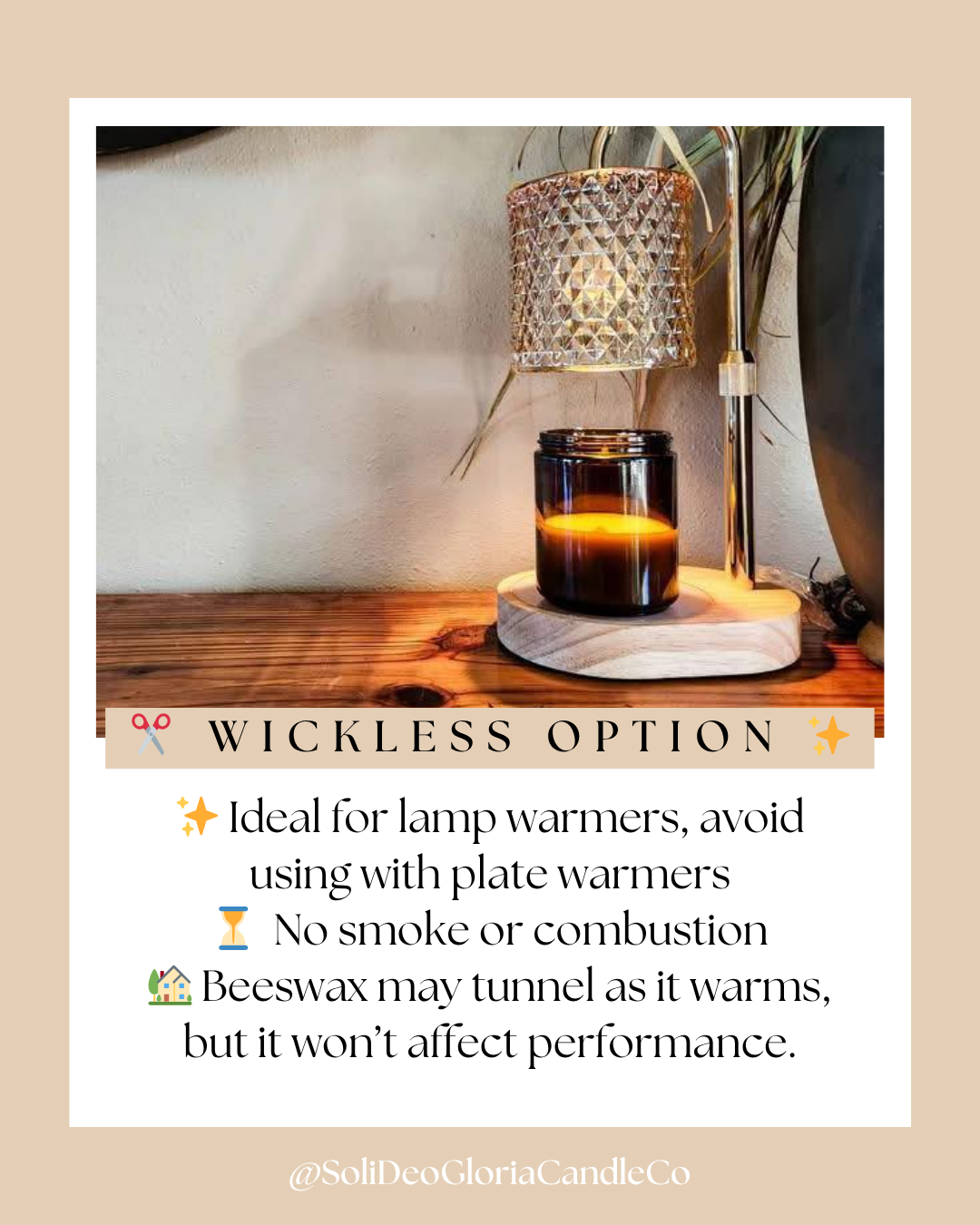 Unscented Beeswax Candle | Fragrance-Free Clean Burning Candle