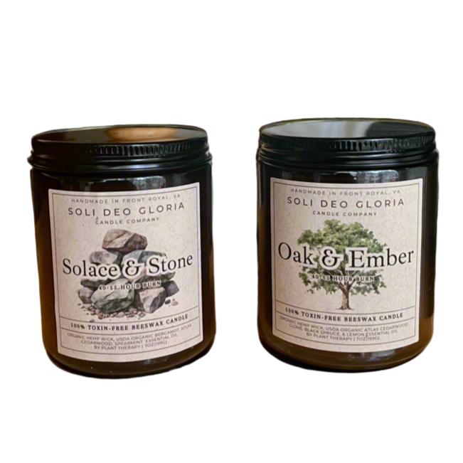 Relaxation Beeswax Candle Gift Set | Oak & Ember & Solace & Stone