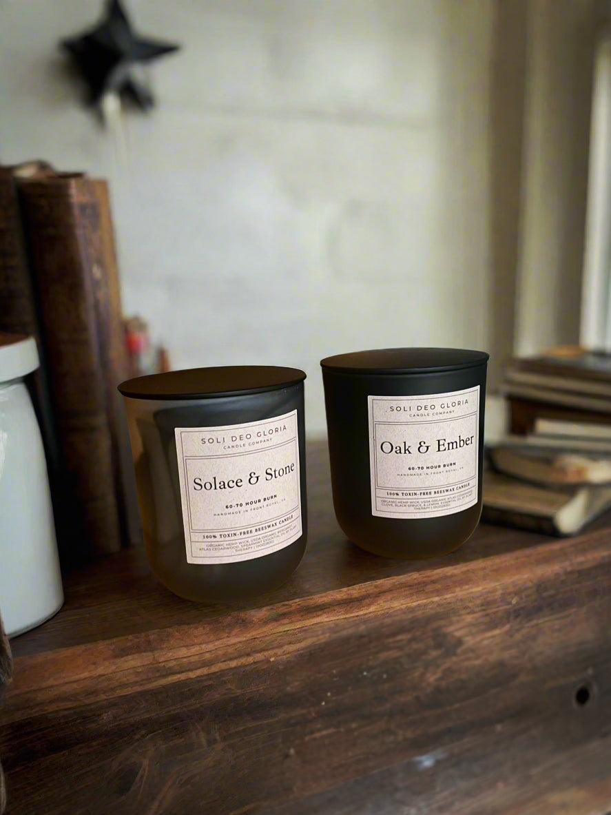 Relaxation Beeswax Candle Gift Set | Oak & Ember & Solace & Stone