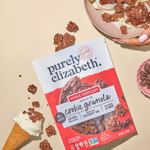 Purely Elizabeth Cookie Granola, Double Chocolate, Gluten-Free, Non-Gmo (11Oz Bag)