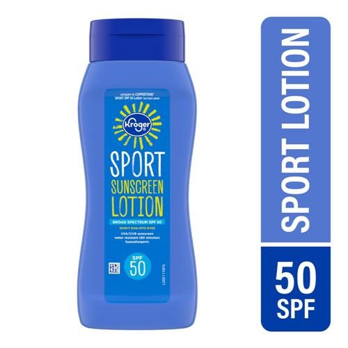 Kroger Sport Sunscreen Lotion SPF 50 8 fl oz