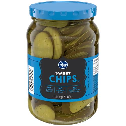 Kroger Sweet Pickle Chips 16 fl oz