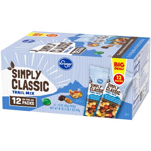 Kroger Simply Classic Trail Mix Multipack 12 ct / 1.5 oz