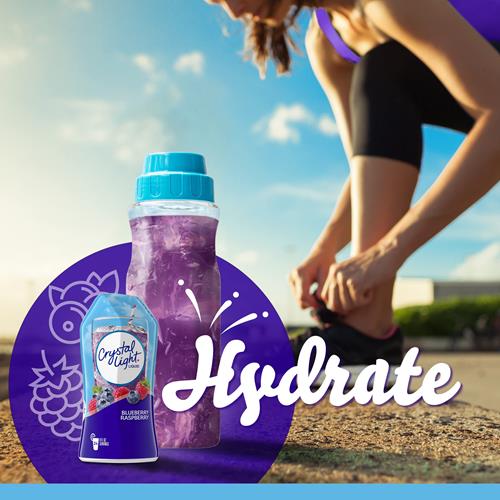 Crystal Light Sugar-Free Zero Calorie Liquid Water Enhancer - Blueberry Raspberry (1.62 Fl Oz Bottle)