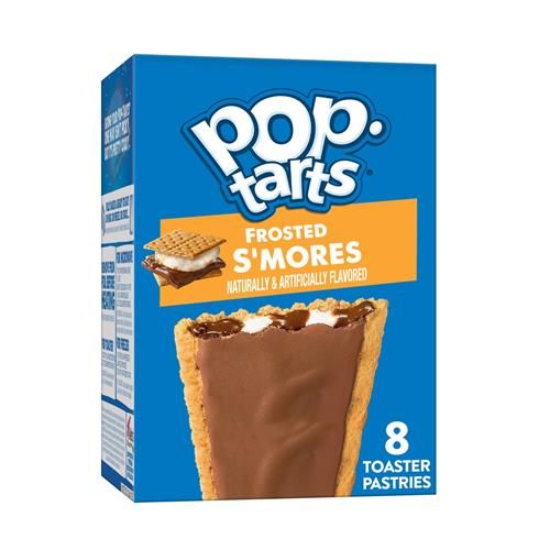 Pop-Tarts Toaster Pastries, Breakfast Foods, Kids Snacks, Frosted Smores, 13.5Oz Box (8 Pop-Tarts)