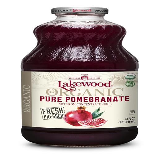 Lakewood, Organic Pure Pomegranate Juice, 32 Fl Oz Bottle