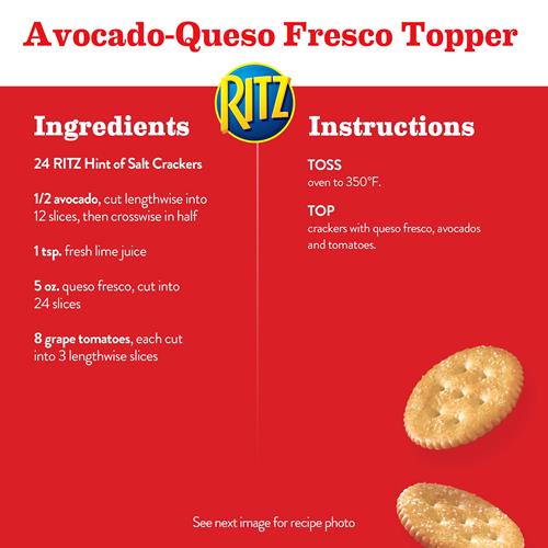 Ritz Hint Of Salt Crackers, Snacks For Kids And Adults, Lunch Snacks, 13.7 Oz