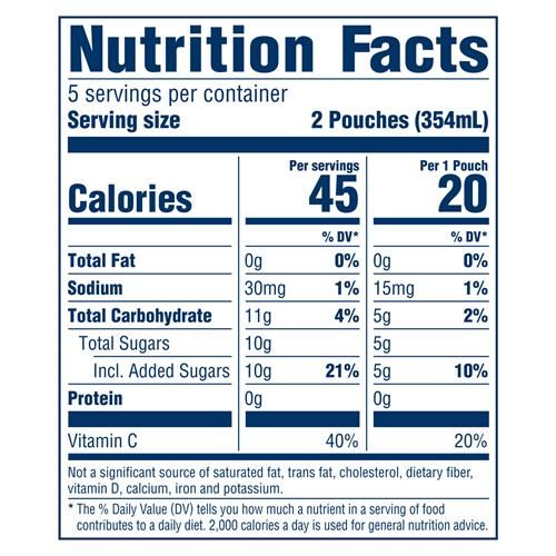 Kool-Aid Jammers Strawberry Kiwi Flavored Drink, 10 Ct Box, 6 Fl Oz Pouches