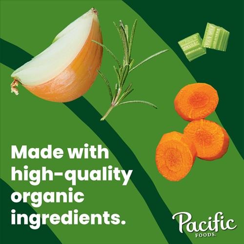 Pacific Foods Organic Unsalted Chicken Bone Broth, 32 Oz Carton