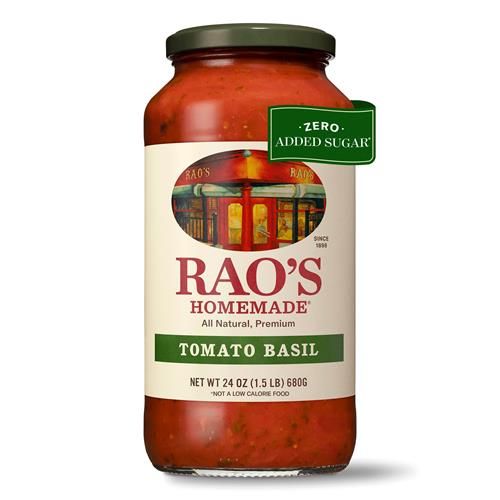 Raos Homemade Tomato Basil Sauce, 24 Oz, Tomato Sauce, All Purpose, Keto Friendly Pasta Sauce, Premium Quality, Tomatoes From Italy And Basil