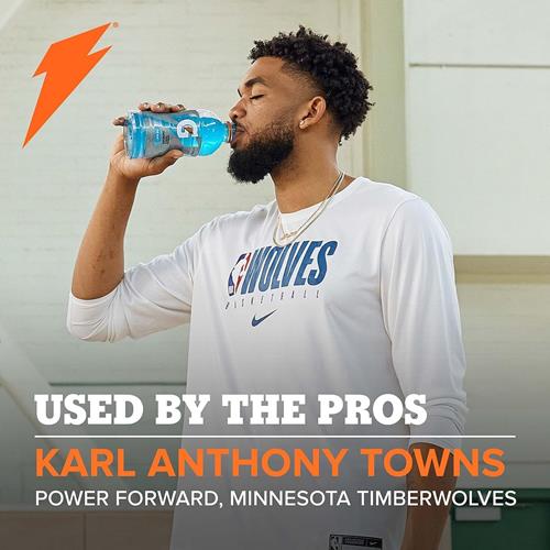 Gatorade Thirst Quencher Sports Drink, Frost Glacier Freeze, 12Oz Bottles, 12 Pack, Electrolytes For Rehydration