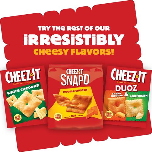 Cheez-It Grooves Cheese Crackers, Crunchy Snack Crackers, Lunch Snacks, Zesty Cheddar Ranch, 9Oz Box (1 Box)