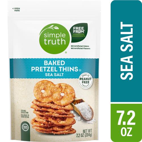 Simple Truth Sea Salt Baked Pretzel Thin Crisps 7.2 oz