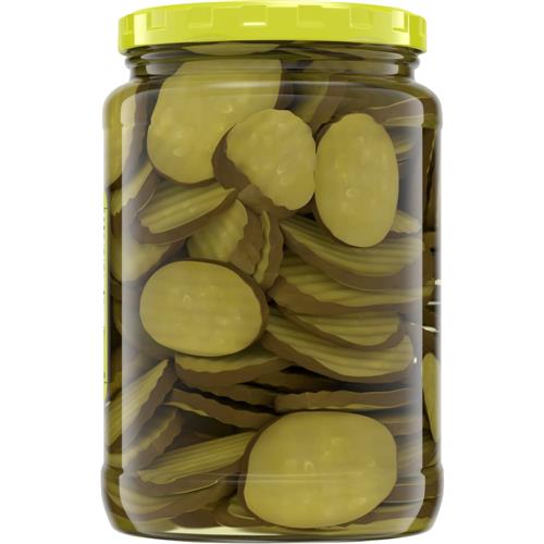 Kroger Hamburger Dill Oval Cut Pickle Chips 24 fl oz
