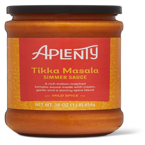 Aplenty Tikka Masala Simmer Sauce, 16 Oz