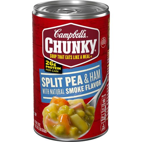 Campbell’S Chunky Soup, Split Pea Soup With Ham, 19 Oz Can